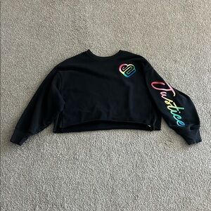 Justice Black Crew Neck Jacket